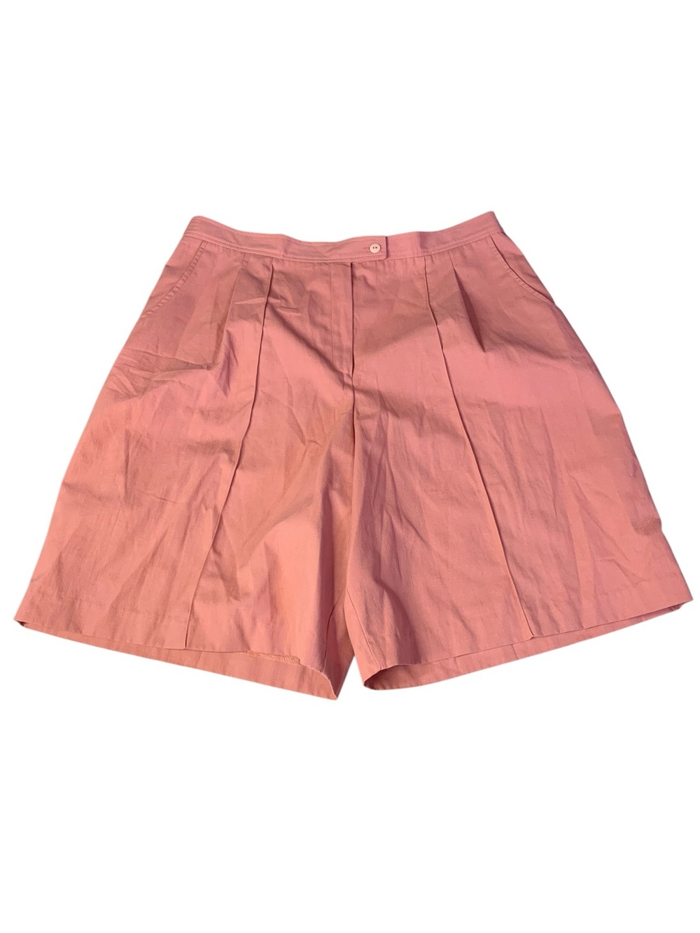 Lana Lee Vintage High Waisted Pleated Shorts Peach Pink Size 20